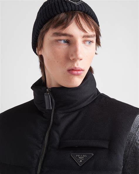 prada cashmere puffer